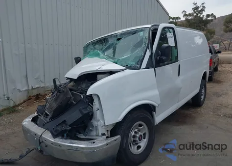 2019 GMC Savana 2500 Work Van z USA, uszkodzony, nr VIN 1GTW7AFGXK1228083